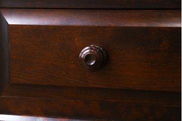 中古　北海道民芸家具　気品漂うベンチチェスト(ローボード、テレビボード)(定価18万円)