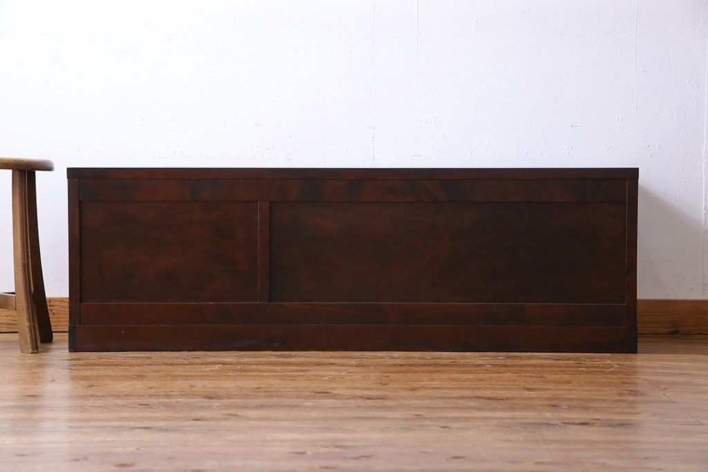 中古　北海道民芸家具　気品漂うベンチチェスト(ローボード、テレビボード)(定価18万円)