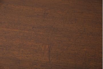レトロ家具　昭和レトロ　木製　味わい深い質感の両面引き出しテーブル(ダイニングテーブル、作業台)