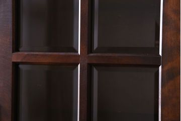 中古美品　北海道民芸家具　HM160K　上品なキャビネット(食器棚、本箱、書棚、収納棚)(定価約45万)