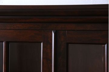 中古　美品　松本民芸家具　シックなA型食器棚(収納棚、戸棚)(定価47万円)