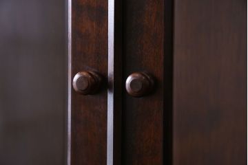 中古　美品　松本民芸家具　シックなA型食器棚(収納棚、戸棚)(定価47万円)