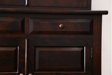 中古　美品　松本民芸家具　シックなA型食器棚(収納棚、戸棚)(定価47万円)