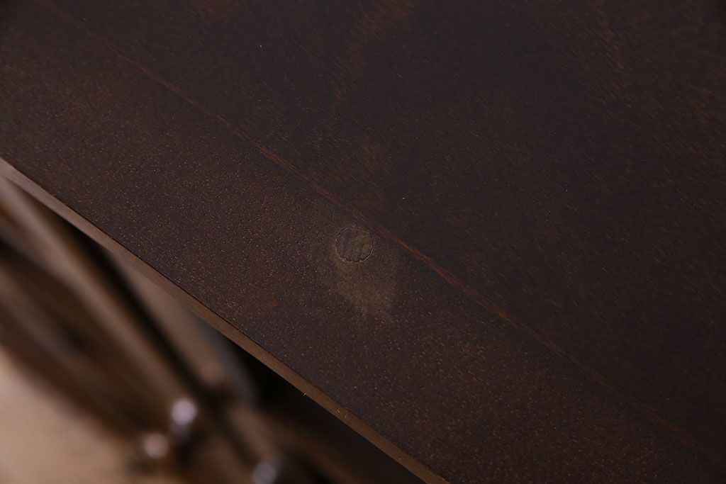 中古　北海道民芸家具　シックな存在感を放つ本箱(書棚、収納棚)(1)