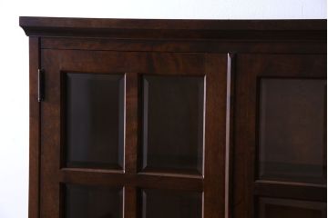 中古　北海道民芸家具　シックな存在感を放つ本箱(書棚、収納棚)(1)