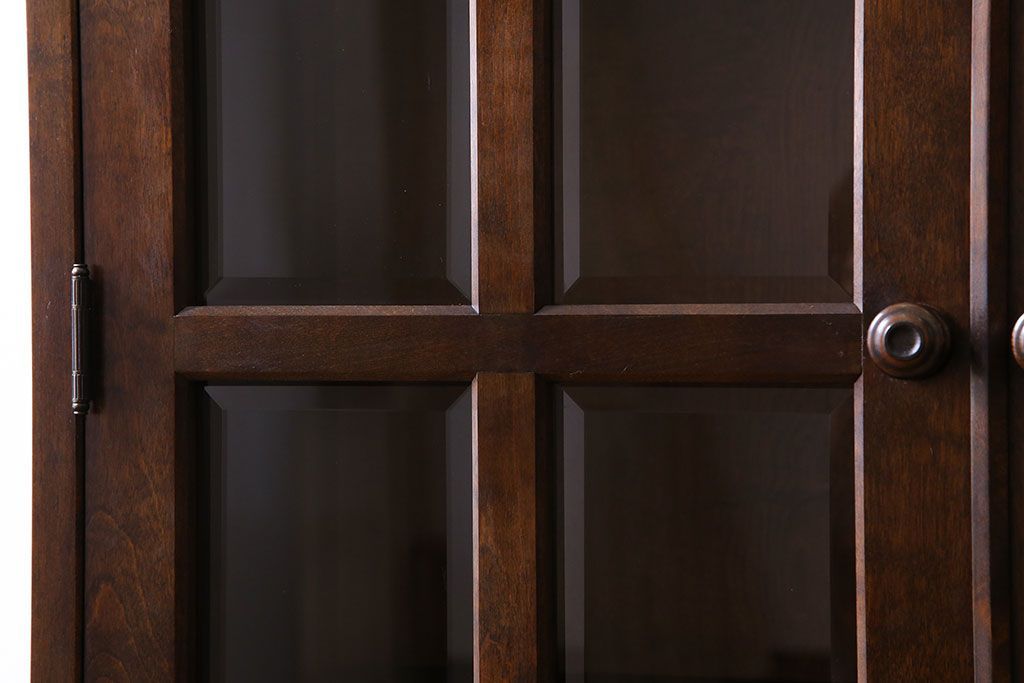 中古　北海道民芸家具　シックな存在感を放つ本箱(書棚、収納棚)(1)