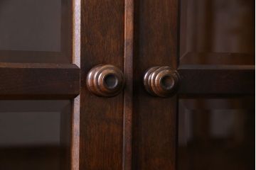 中古　北海道民芸家具　シックな存在感を放つ本箱(書棚、収納棚)(1)