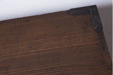 アンティーク家具　明治大正期　前面桐材　古い木の質感が味わい深いアンティークチェスト(小箪笥、小引き出し、帳場箪笥、桐箪笥、桐たんす)