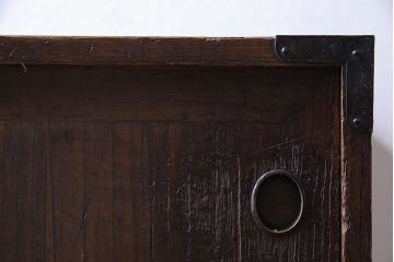 アンティーク家具　明治大正期　前面桐材　古い木の質感が味わい深いアンティークチェスト(小箪笥、小引き出し、帳場箪笥、桐箪笥、桐たんす)