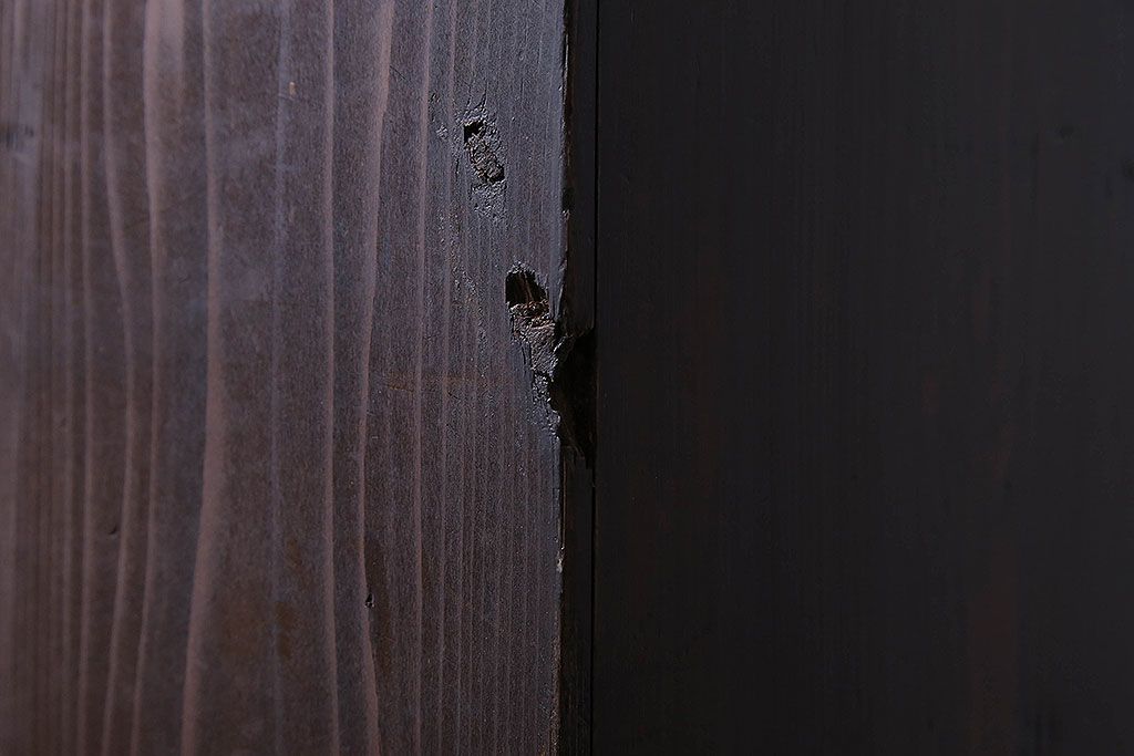 アンティーク家具　明治大正期　前面桐材　古い木の質感が味わい深いアンティークチェスト(小箪笥、小引き出し、帳場箪笥、桐箪笥、桐たんす)