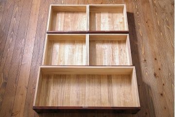 中古 伝統民芸家具 岩谷堂箪笥　杢目と金具が存在感を放つ整理箪笥(3)(定価約50万円)