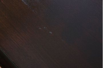 中古　北海道民芸家具　421 樺材　重厚なデスク(片袖机、在宅ワーク、在宅用学習机)