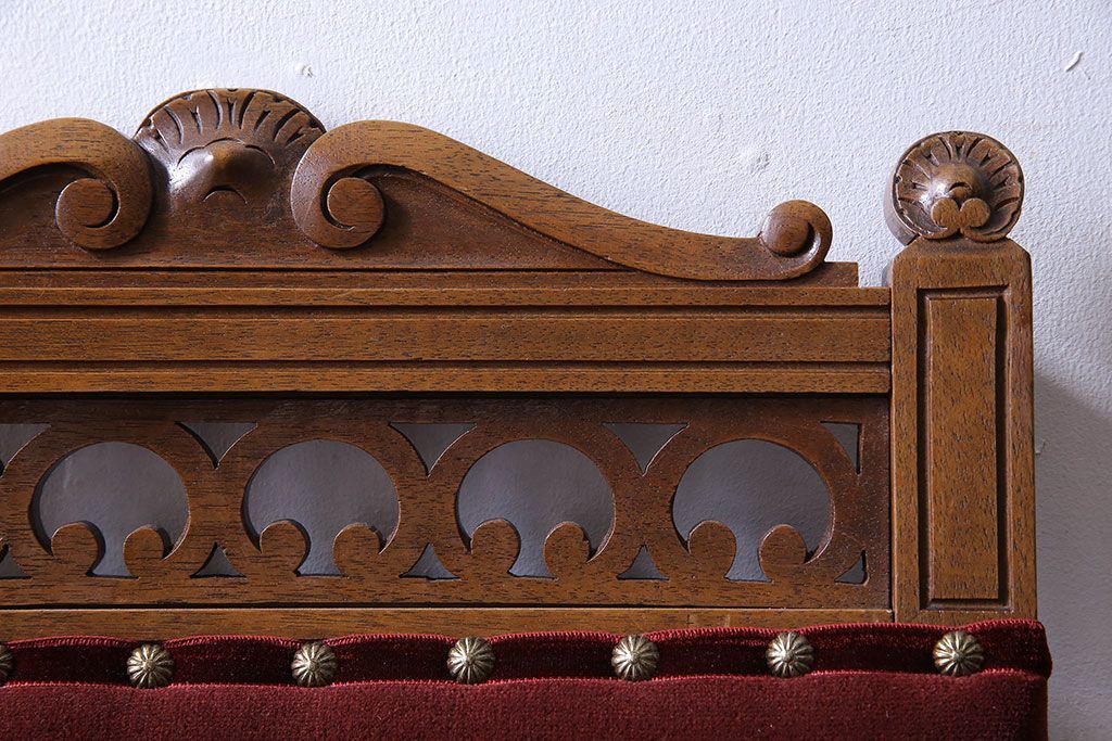 アンティーク家具　フランスアンティーク　シックで上品なデザインのダイニングチェア(椅子、イス)(1)