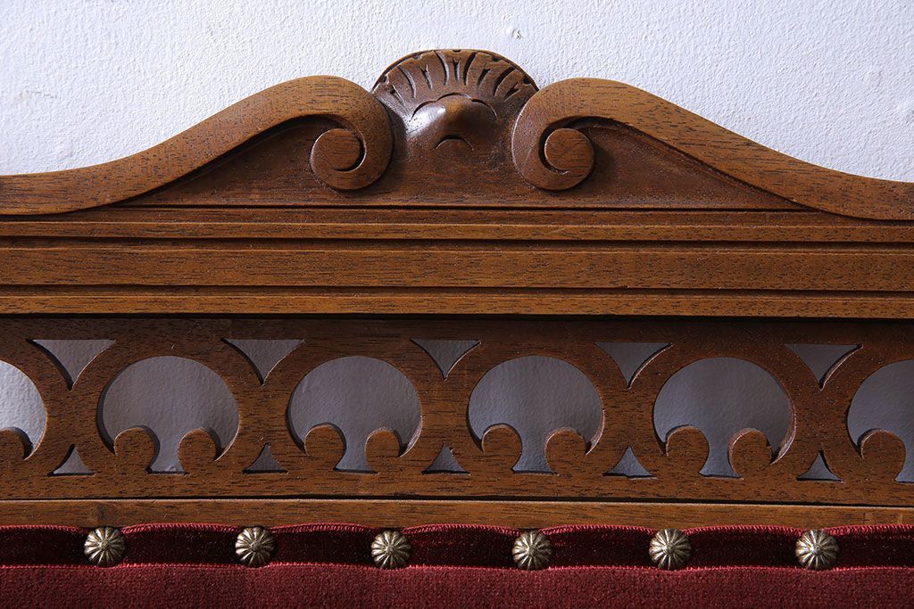 アンティーク家具　フランスアンティーク　シックで上品なデザインのダイニングチェア(椅子、イス)(1)