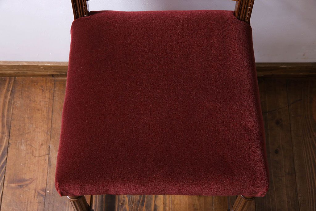 アンティーク家具　フランスアンティーク　シックで上品なデザインのダイニングチェア(椅子、イス)(1)