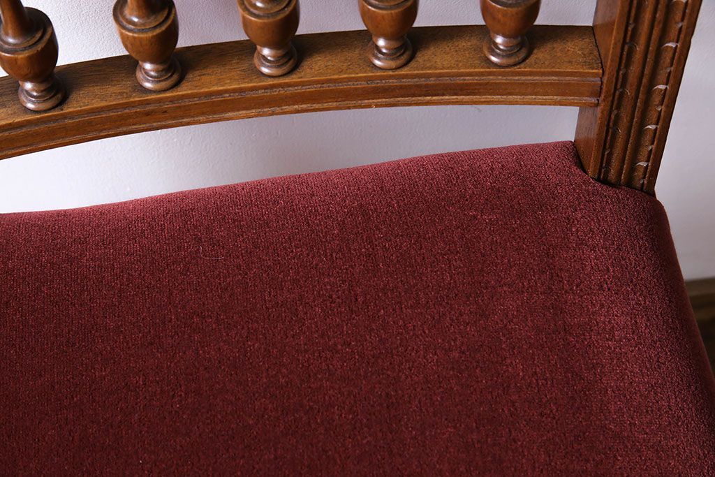 アンティーク家具　フランスアンティーク　シックで上品なデザインのダイニングチェア(椅子、イス)(1)