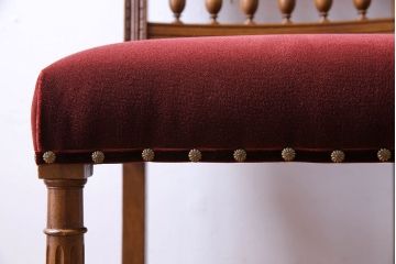 アンティーク家具　フランスアンティーク　シックで上品なデザインのダイニングチェア(椅子、イス)(1)