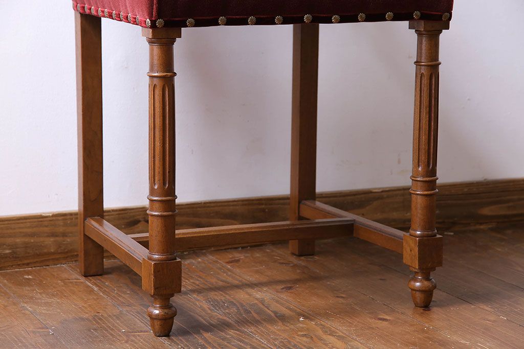 アンティーク家具　フランスアンティーク　シックで上品なデザインのダイニングチェア(椅子、イス)(1)