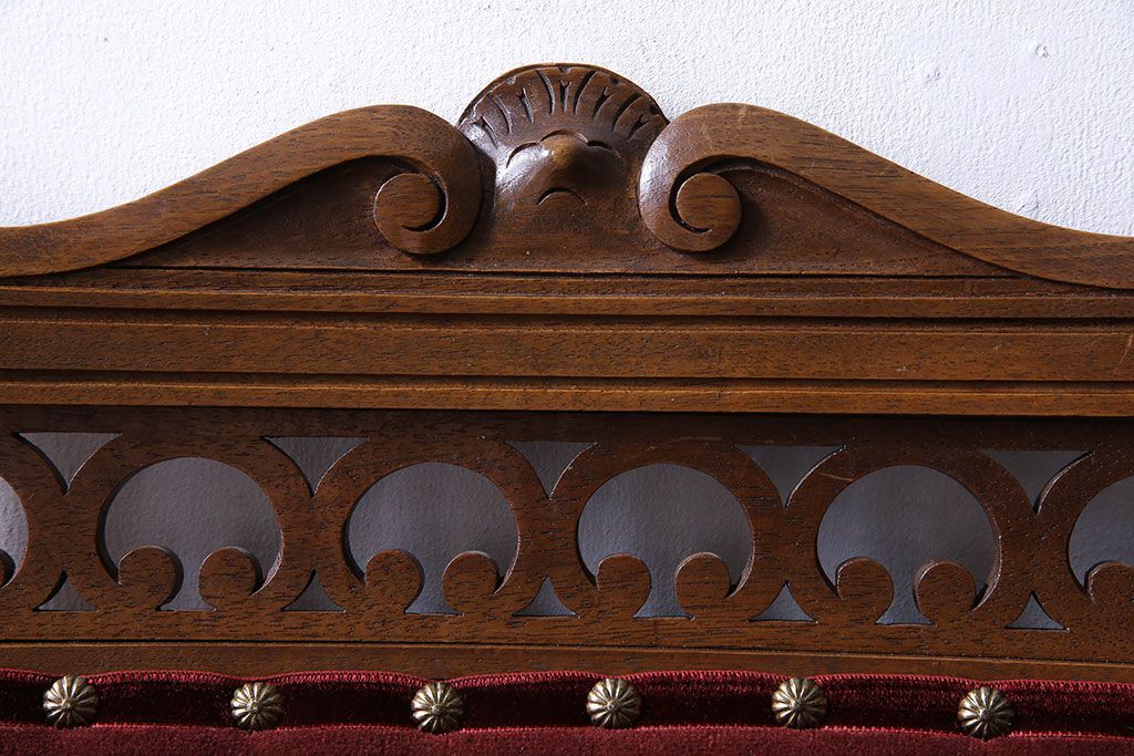 アンティーク家具　フランスアンティーク　シックで上品なデザインのダイニングチェア(椅子、イス)(2)