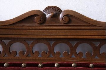 アンティーク家具　フランスアンティーク　シックで上品なデザインのダイニングチェア(椅子、イス)(2)