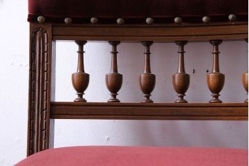 アンティーク家具　フランスアンティーク　シックで上品なデザインのダイニングチェア(椅子、イス)(2)