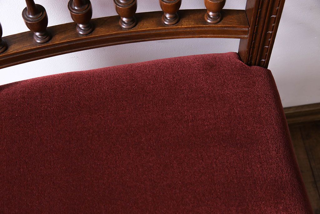 アンティーク家具　フランスアンティーク　シックで上品なデザインのダイニングチェア(椅子、イス)(2)