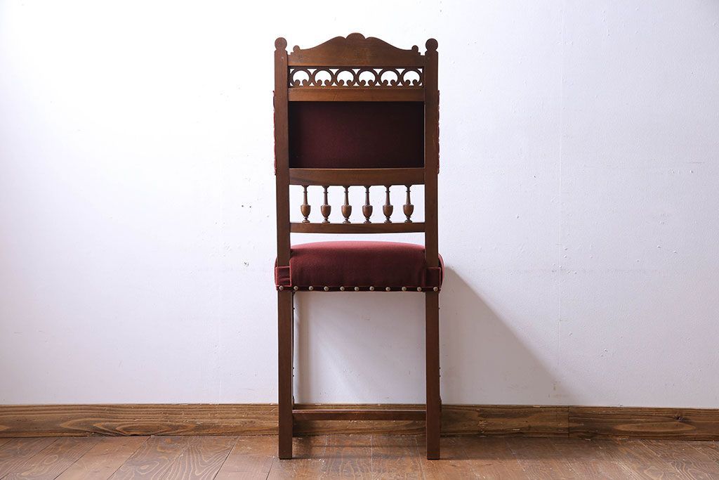 アンティーク家具　フランスアンティーク　シックで上品なデザインのダイニングチェア(椅子、イス)(2)