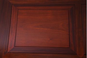 アンティーク雑貨　中古　カリン材　ガラス天板付きの四尺関西火鉢(長火鉢、囲炉裏、ローテーブル、花梨材)