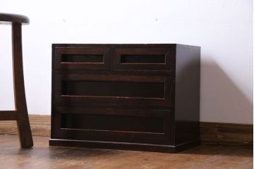 中古　ビンテージ　松本民芸家具　#523　小抽斗(小引き出し、チェスト)