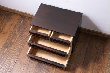 中古　ビンテージ　松本民芸家具　#523　小抽斗(小引き出し、チェスト)