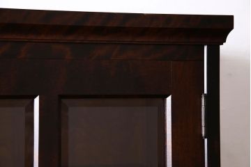 中古　美品　北海道民芸家具　落ち着いた色味のブックケース(本箱、収納棚、戸棚)(定価41万円)