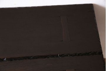 アンティーク雑貨　和製アンティーク　しっかりとした造りのシックなテーブル(作業台、サイドテーブル、花台)