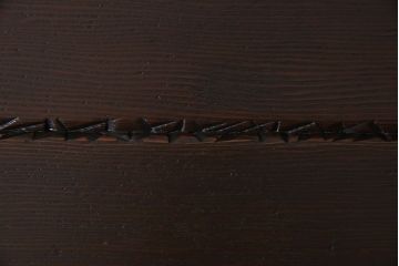 アンティーク雑貨　和製アンティーク　しっかりとした造りのシックなテーブル(作業台、サイドテーブル、花台)