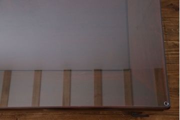 中古　大坂唐木指物家具　中森喜三郎作　紫檀　しっとりとした風合いの座卓(ローテーブル)(定価150万円)