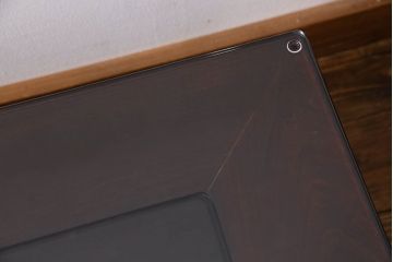 中古　大坂唐木指物家具　中森喜三郎作　紫檀　しっとりとした風合いの座卓(ローテーブル)(定価150万円)