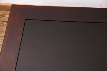 中古　大坂唐木指物家具　中森喜三郎作　紫檀　しっとりとした風合いの座卓(ローテーブル)(定価150万円)