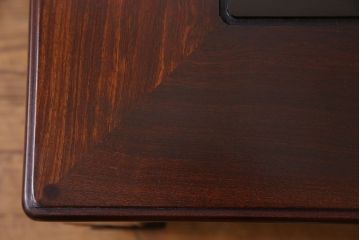 中古　大坂唐木指物家具　中森喜三郎作　紫檀　しっとりとした風合いの座卓(ローテーブル)(定価150万円)