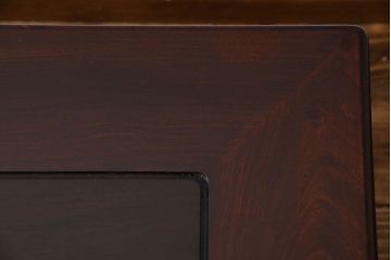 中古　大坂唐木指物家具　中森喜三郎作　紫檀　しっとりとした風合いの座卓(ローテーブル)(定価150万円)