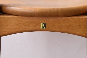 中古　飛騨産業　キツツキマーク　CRESCENT(クレセント)シリーズ　SG261A　ダイニングチェア(アームチェア、椅子、イス)(1)