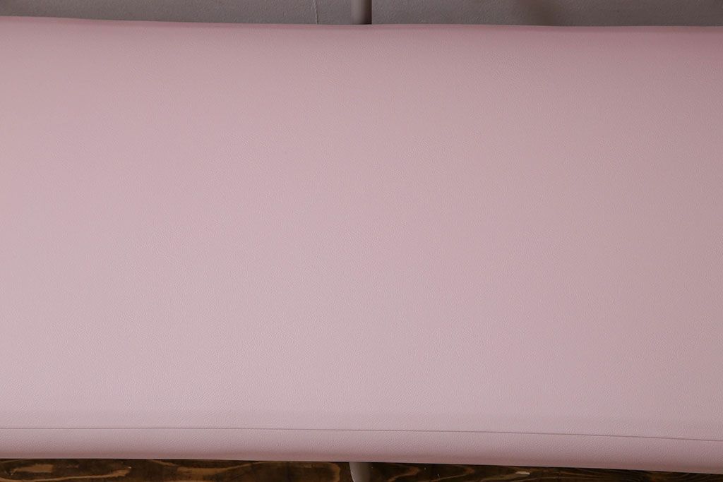 レトロ家具　昭和レトロ　落ち着いた色合いのシンプルなベンチ(長椅子)(1)