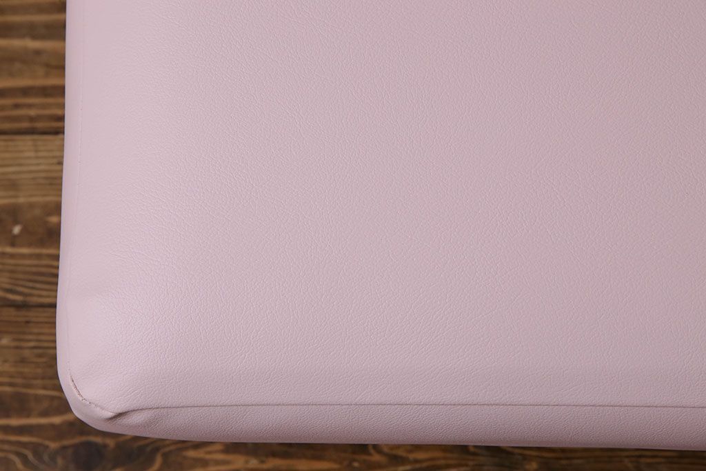 レトロ家具　昭和レトロ　落ち着いた色合いのシンプルなベンチ(長椅子)(1)