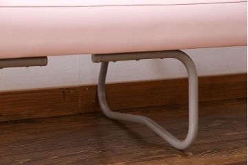 レトロ家具　昭和レトロ　落ち着いた色合いのシンプルなベンチ(長椅子)(1)