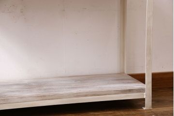 ラフジュオリジナル　シャビーな雰囲気漂うアイアンラック(飾り棚、陳列棚)