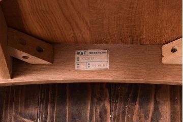 中古　飛騨産業　キツツキマーク　CRESCENT(クレセント)シリーズ　SG261A　ダイニングチェア(アームチェア、椅子、イス)(2)