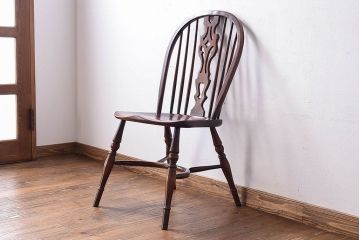ヴィンテージ家具　フランスビンテージ　上品な佇まいのスティックバックチェア(椅子、ダイニングチェア)(1)