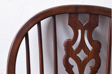 ヴィンテージ家具　フランスビンテージ　上品な佇まいのスティックバックチェア(椅子、ダイニングチェア)(1)