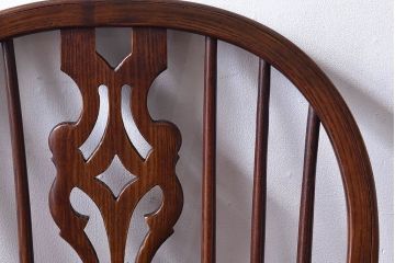 ヴィンテージ家具　フランスビンテージ　上品な佇まいのスティックバックチェア(椅子、ダイニングチェア)(1)