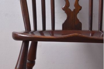 ヴィンテージ家具　フランスビンテージ　上品な佇まいのスティックバックチェア(椅子、ダイニングチェア)(2)