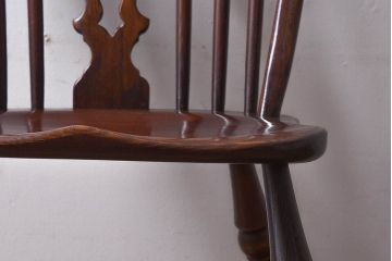 ヴィンテージ家具　フランスビンテージ　上品な佇まいのスティックバックチェア(椅子、ダイニングチェア)(2)