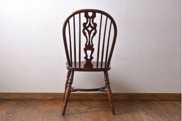 ヴィンテージ家具　フランスビンテージ　上品な佇まいのスティックバックチェア(椅子、ダイニングチェア)(2)